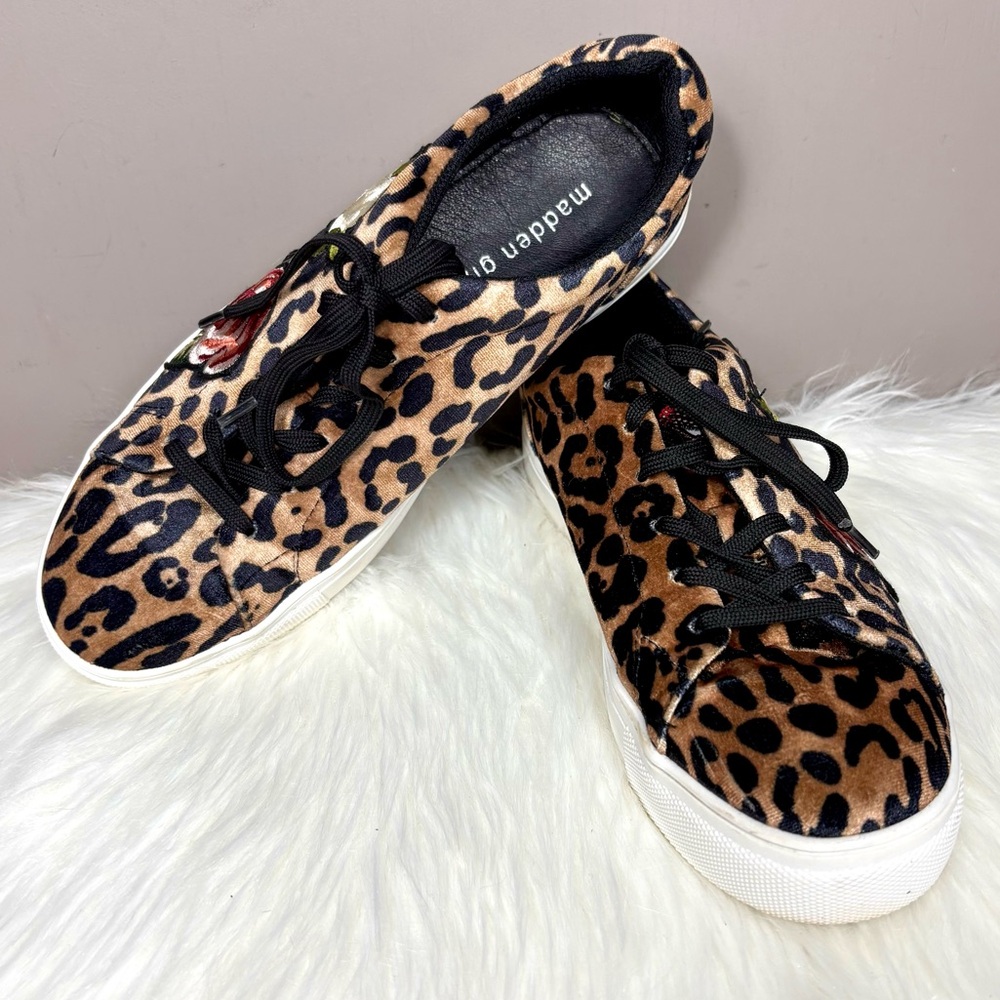 MADDEN GIRL Leopard Print Sneakers